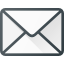 Icono de un sobre gris sobre fondo blanco, un sencillo símbolo de correo que representa la mensajería o el contacto de Cinque Terre Riviera.